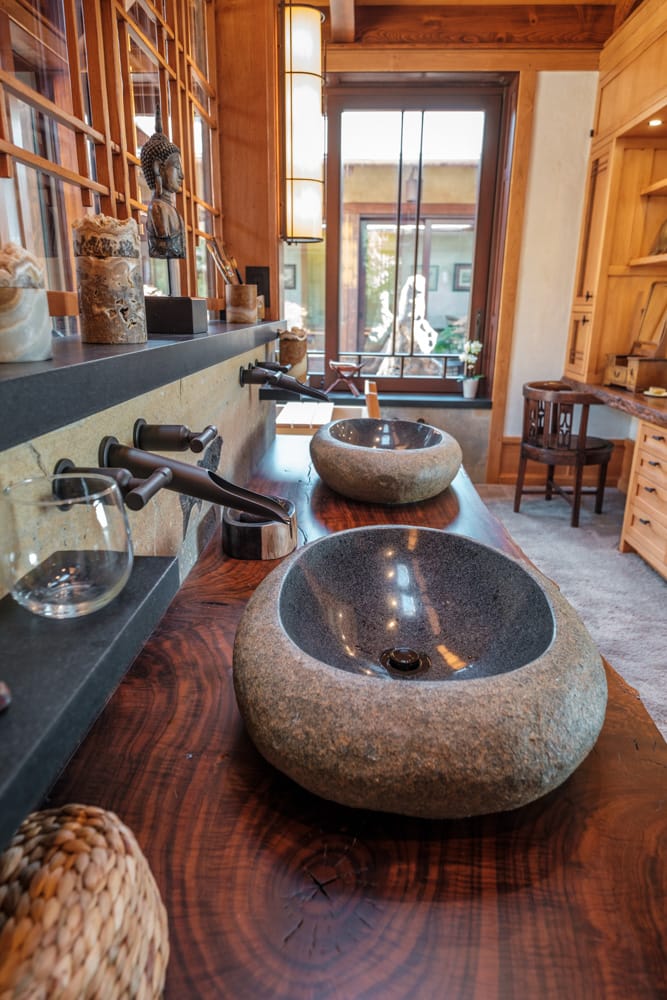 Faucets and stone sinks